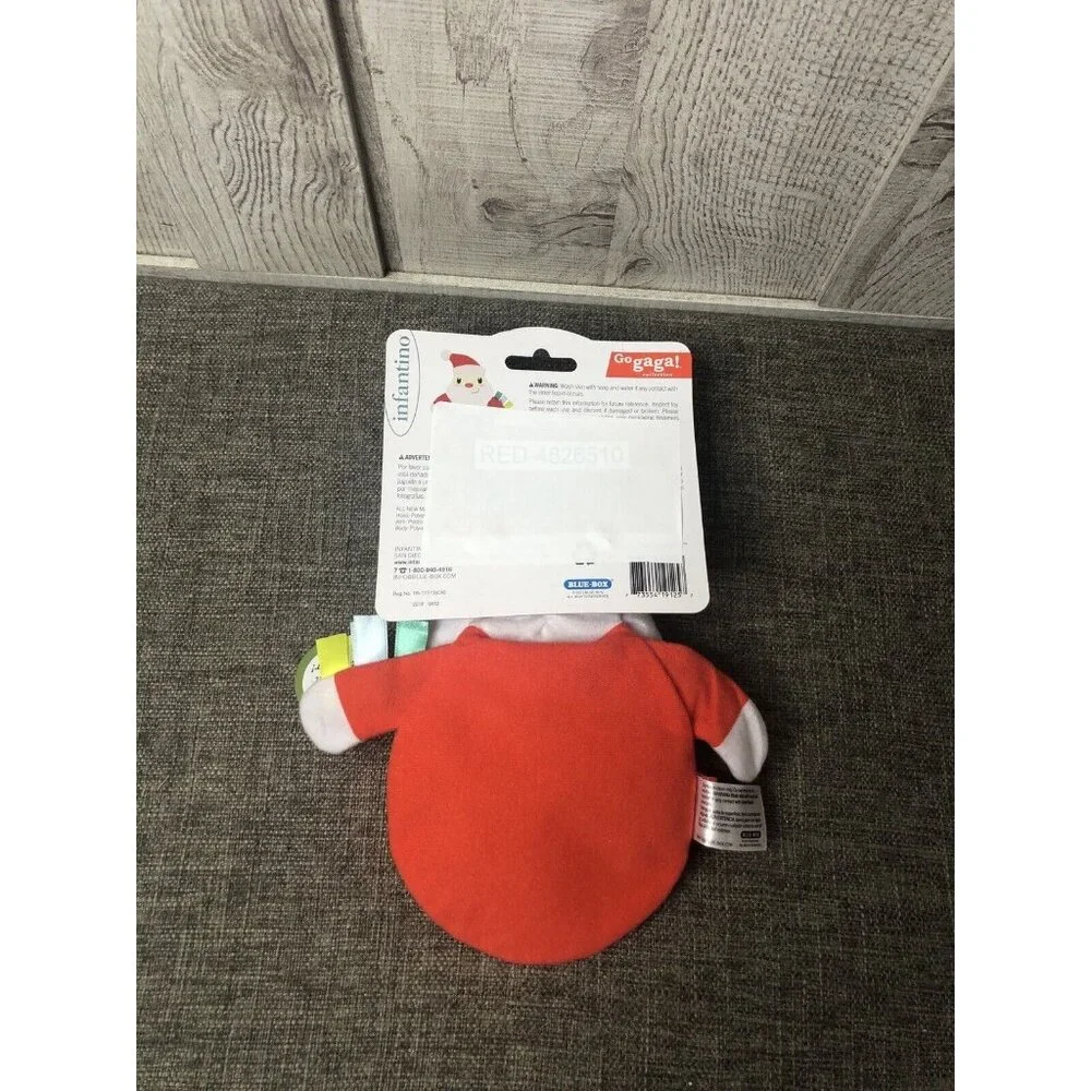 Infantino Go Gaga Holiday Santa Seek Squish Sensory Pal Gel Based Belly